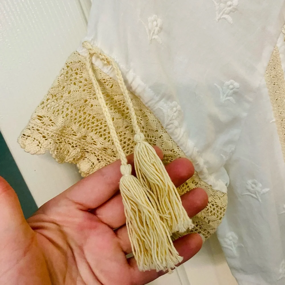 NWT Spell & the Gypsy Collective White/Cream Cassidy Mini Dress - Picture 10 of 17